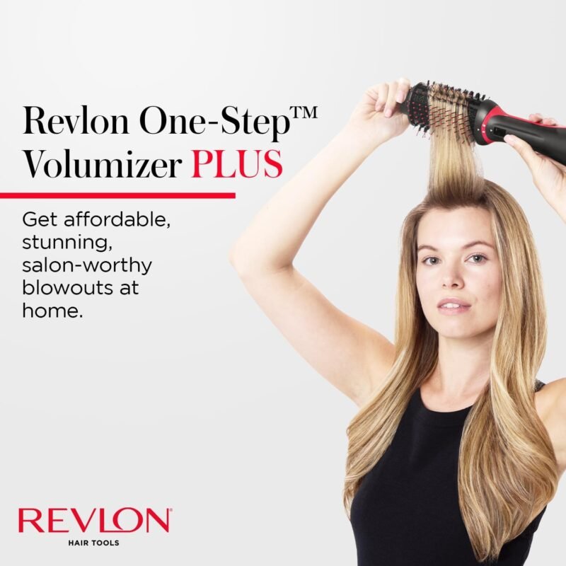 REVLON One Step Volumizer PLUS Hair Dryer and Styler | More Volume, Less Damage, and More Styling Control for Easy and Fast Salon-Style Blowouts, Plus Travel Friendly (Black) - Image 3