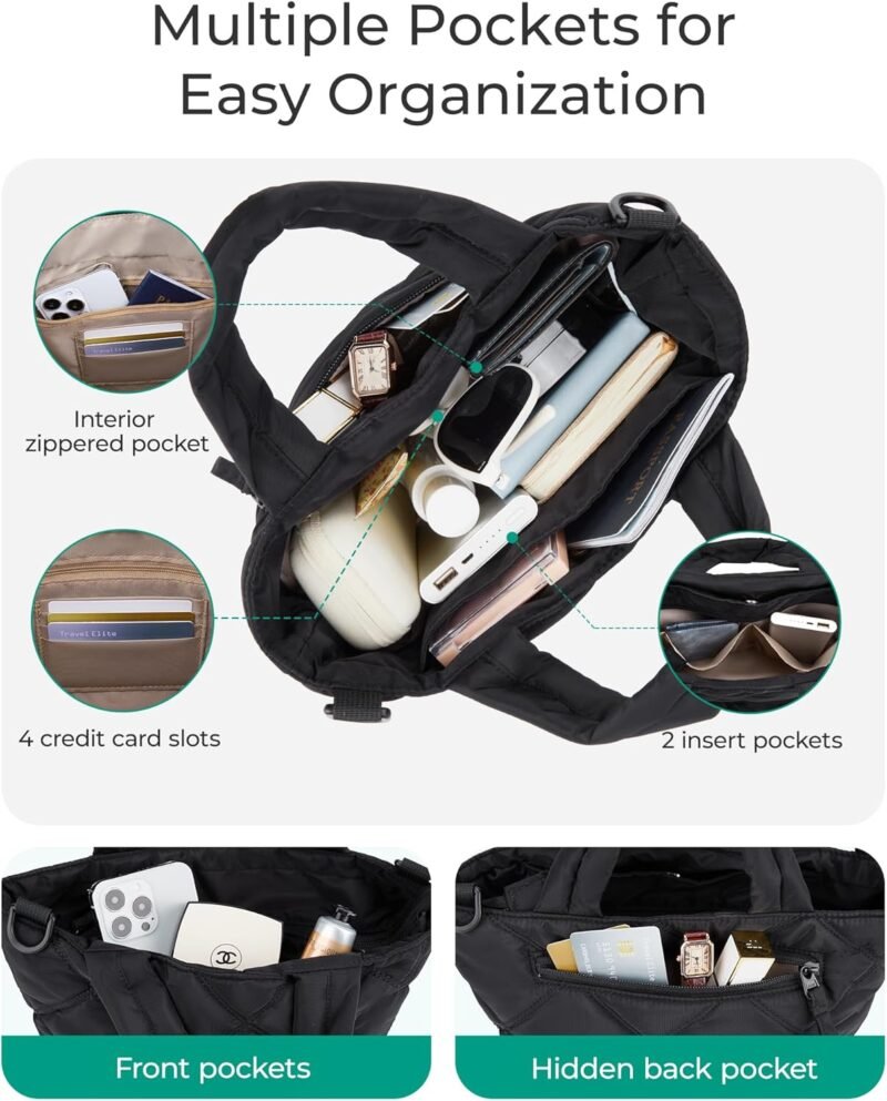 BAGSMART Small Crossbody Bags for Women, Lightweight Mini Crossbody Purses for Women, Tote Handbags for Daily Use,Travel - Image 3