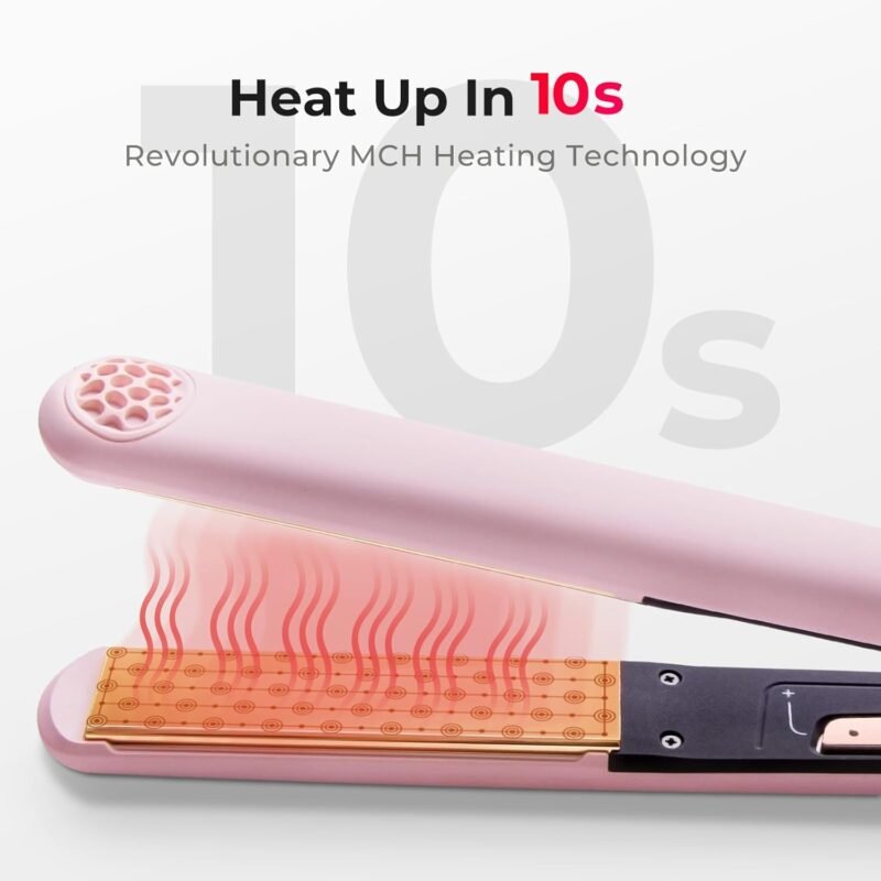 TYMO Flat Iron Hair Straightener and Curler 2 in 1 with 10s Fast Heating, 1 Inch Professional Titanium Straightening Curling Iron with 32 Adjustable Temp and Automatic Shut Off - Image 4