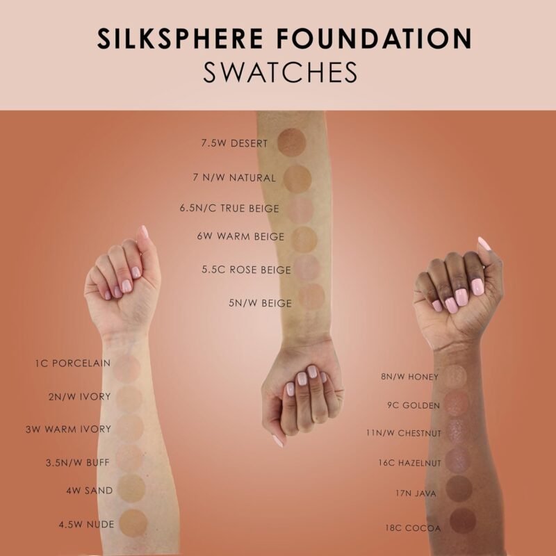 TEMPTU SilkSphere Airbrush Foundation: Long-Lasting Liquid Makeup, Medium to Full Coverage, 4-In-1 Formula Foundation, Primer, Concealer & Correcto, Luminous, Dewy Finish, Available in 18 Shades - Image 5