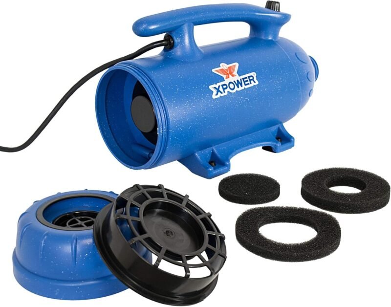 XPOWER B-27 Powerful, Professional Pet Grooming Force Dryer with Dual Motors, Variable Speed Control - Image 4
