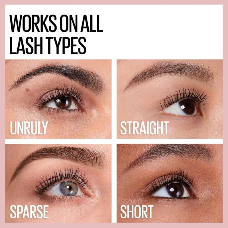 Maybelline Lash Sensational Waterproof Mascara, Lengthening and Volumizing for a Full Fan Effect, Brownish Black, 1 Count - Image 5