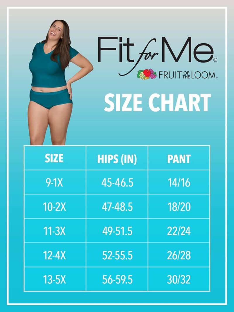 Fruit of the Loom Women's 360° Stretch Underwear, High Performance Stretch for Effortless Comfort, Available in Plus Size - Image 6