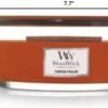 WoodWick Pumpkin Praline Scented Ellipse Candle, Crackles as it Burns, Up to 50 hrs Burn time, 16oz - Image 7