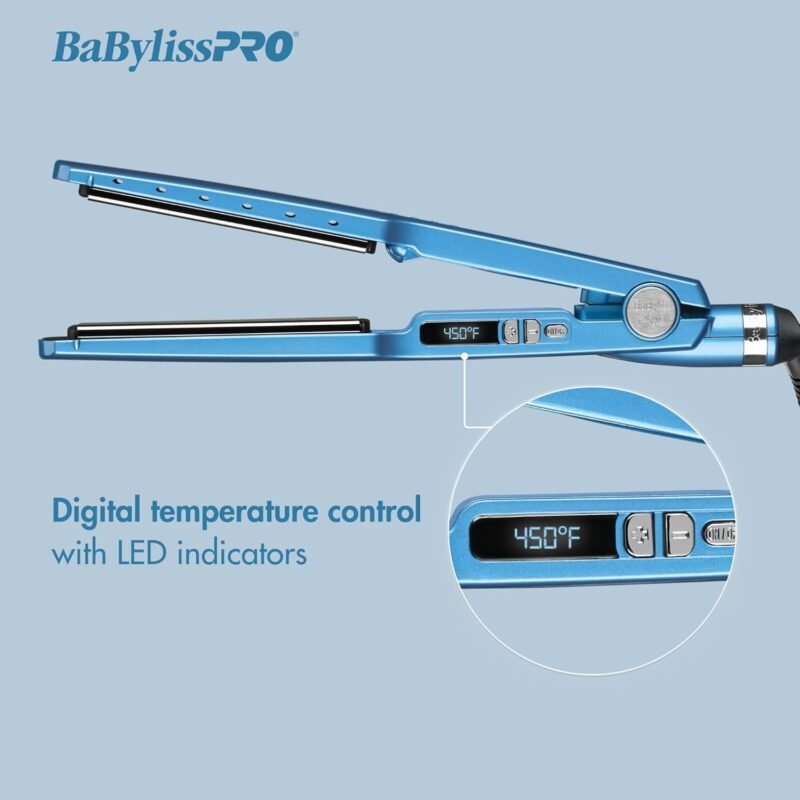 BabylissPRO Nano Titanium Ionic Hair Straightener, Professional Flat Iron For All Hair Types - Image 3