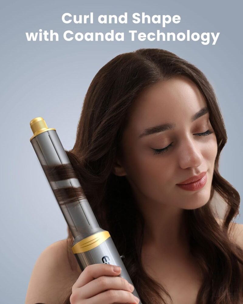 Easywave Air Wrap Hair Styler: Flexible 5 in 1 Styling & Drying System, Professional Hot Air Brush Set for Fast Drying, Curling, Volumizing, Smoothing & Styling, Oval Brush, Concentrator - Image 6