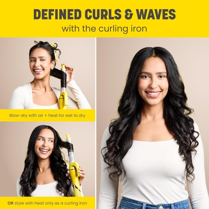 Drybar All-Inclusive Air + Active Heat 8-in-1 Multi-Styler, for Fast Drying, Long-Lasting Curls, Blowouts, Sleek Styles - Wet or Dry Styling Made Easy - Image 4
