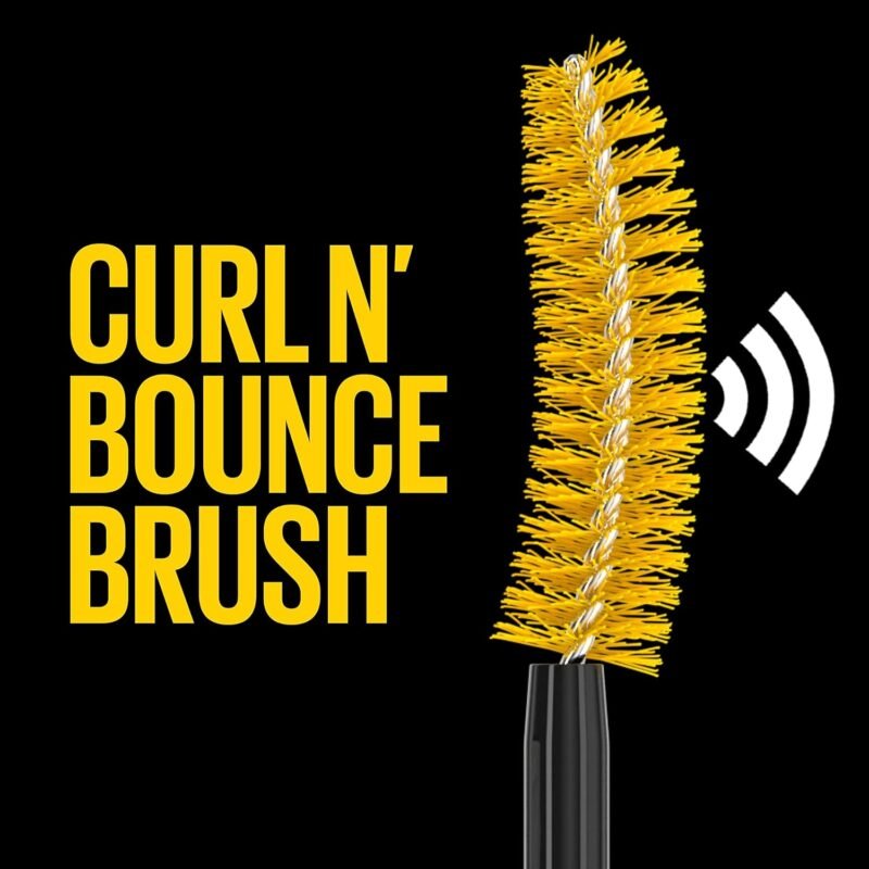 Maybelline Volum' Express Colossal Curl Bounce Waterproof Curling Mascara, Very Black, 1 Count - Image 7