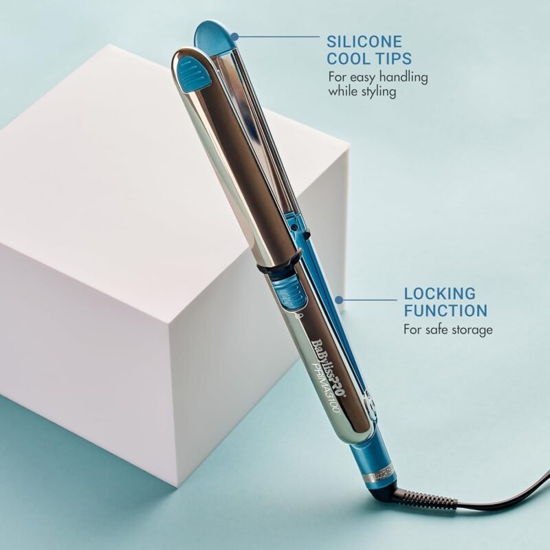 BaBylissPRO Nano Titanium Prima Ionic Hair Straightener – Professional Flat Iron & Curling Iron in One for Stylists, Pro Styling Hair Tool - Image 5