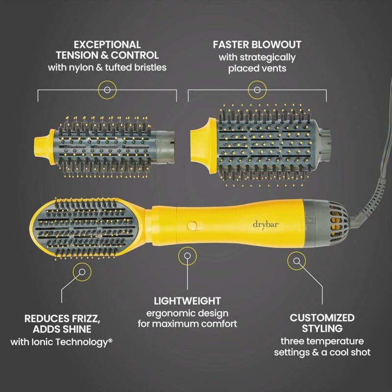 Drybar Blow-Dryer Shot Collection | Faster Blowouts with Tons of Volume and Less Frizz | Choose The Barrel Size Best for Your Hair Length and Desired Style - Image 4
