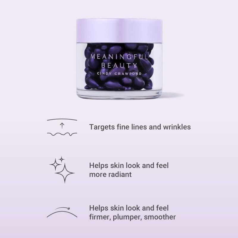 Meaningful Beauty Wrinkle Smoothing Capsules Advanced Formula With Hyaluronic Acid , 60 Count - Image 3