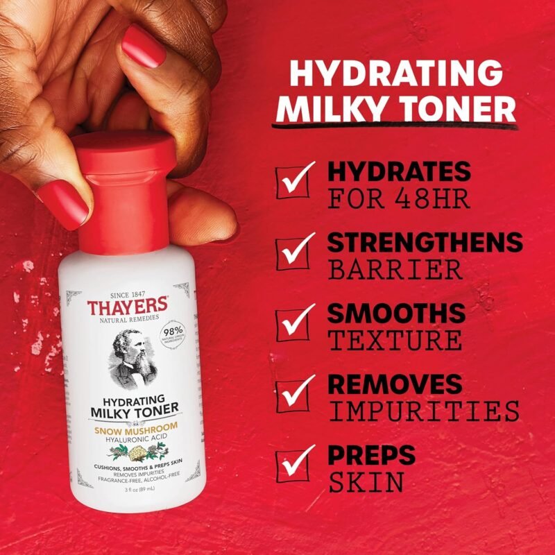 Thayers Purify & Hydrate Skin Care Set, Includes Rose Petal Facial Toner to Reduce Pores and Hydrating Milky Toner for 48H Hydration, 1 Skin Care Kit - Image 6