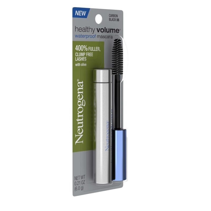 Neutrogena Healthy Volume Lash-Plumping Waterproof Mascara Volumizing And Conditioning Mascara With Olive Oil To Build Fuller Lashes Clump Smudge & Flake-Free Carbon Black 06 0.21 oz - Image 7