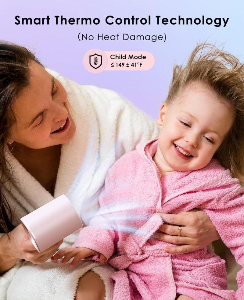Hair Dryer, Negative Ionic Hair Dryers, High-Speed Blow Dryer with 110, 000 RPM Brushless Motor, Fast Drying Lightweight Travel Hairdryer, Low Noise Home Hair Dryer with Smooth Nozzle - Image 5