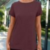 AUTOMET Summer Tops Women Spring Short Sleeve Shirts Beach Vacation Outfits Plus Size Workout Tshirts Casual Clothes 2025 - Image 2