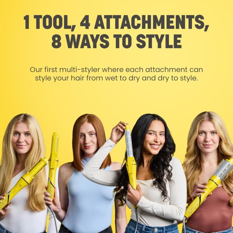 Drybar All-Inclusive Air + Active Heat 8-in-1 Multi-Styler, for Fast Drying, Long-Lasting Curls, Blowouts, Sleek Styles - Wet or Dry Styling Made Easy - Image 2