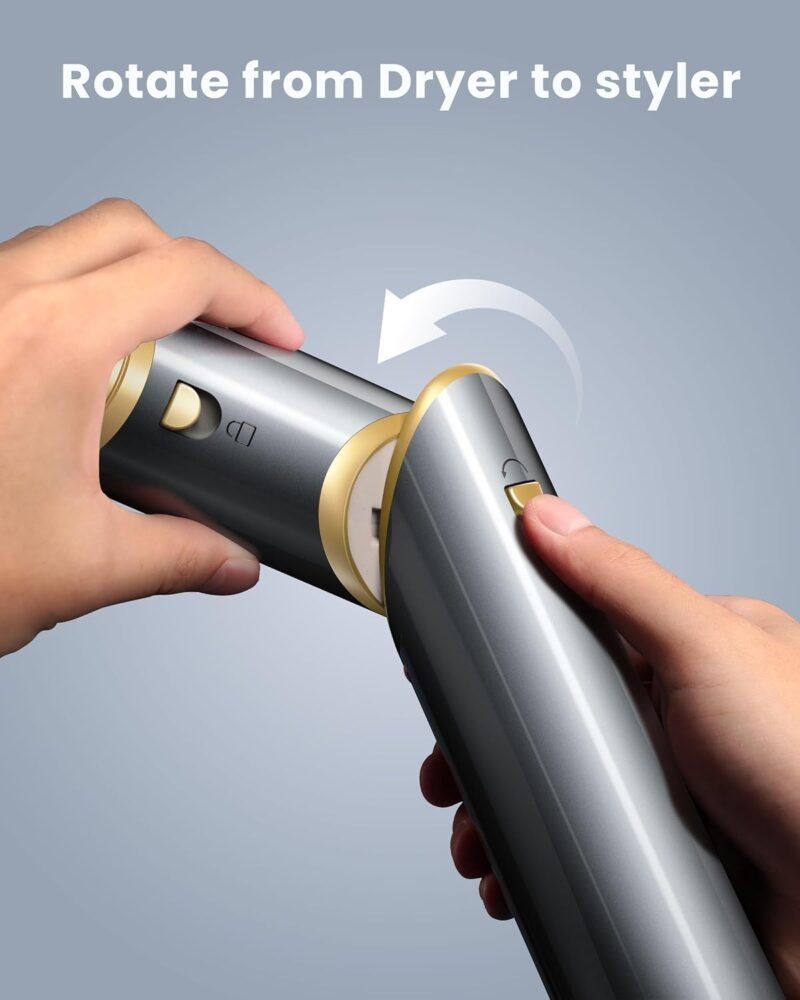 Easywave Air Wrap Hair Styler: Flexible 5 in 1 Styling & Drying System, Professional Hot Air Brush Set for Fast Drying, Curling, Volumizing, Smoothing & Styling, Oval Brush, Concentrator - Image 2