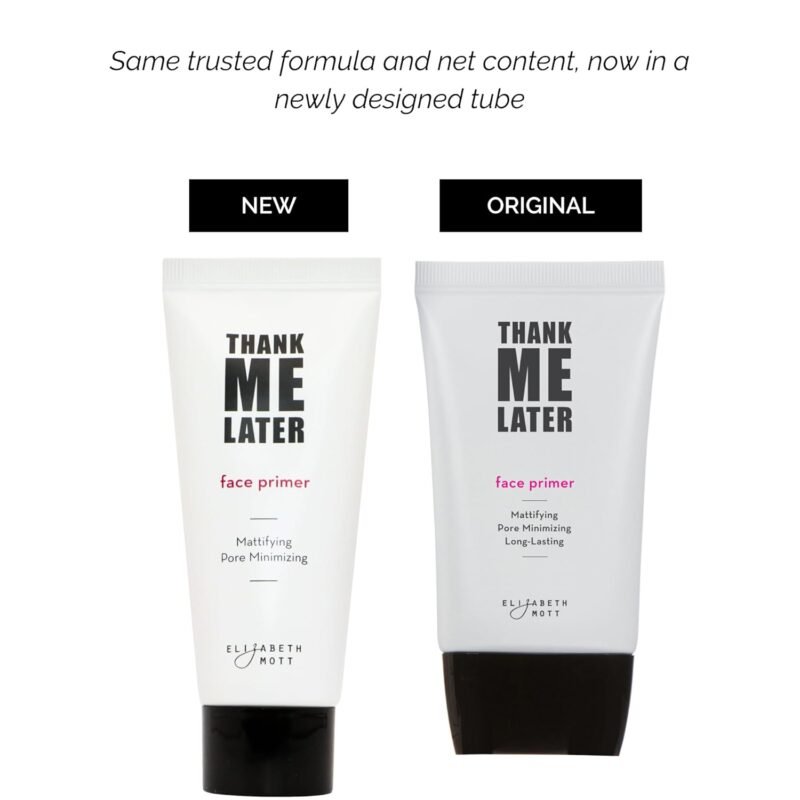 Elizabeth Mott Thank Me Later Face Primer - Mattifying Makeup Base Primer for Shine and Oil Control - Pore Minimizer, Hides Wrinkles and Fine Lines – Long-lasting Makeup Gripping Formula 30 g - Image 2