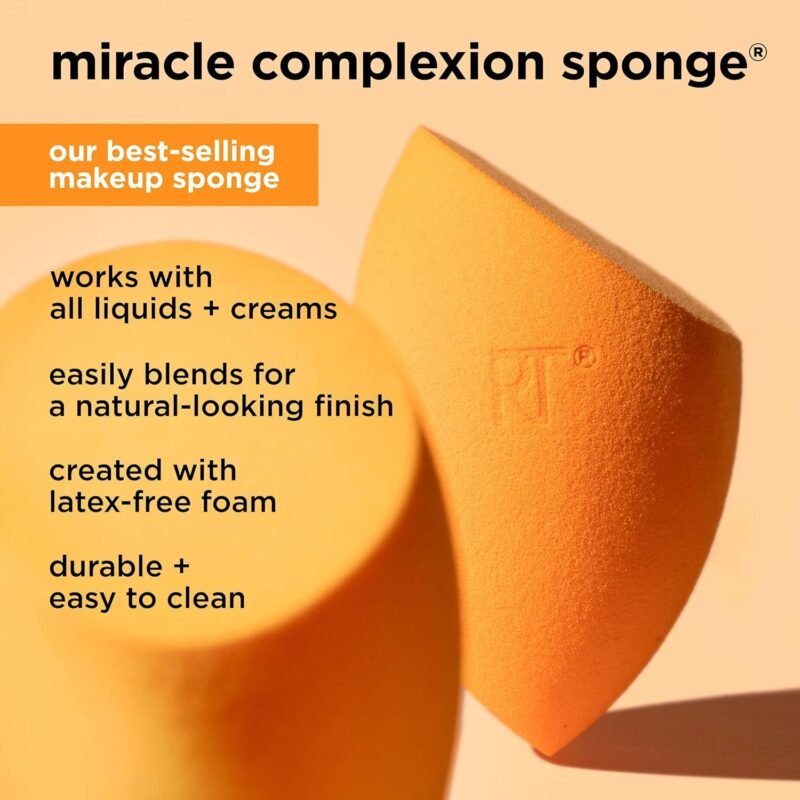 Real Techniques 5 Piece Everyday Essentials Makeup Brush Set, Includes 4 Brushes & Makeup Sponge, For Foundation, Blush, Bronzer, Contour, Eyeshadow, & Powder, Travel Gift Set, Cruelty-Free & Vegan - Image 7