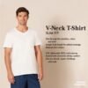Amazon Essentials Men's V-Neck Undershirt, Breathable, Cotton, Pack of 6 - Image 2