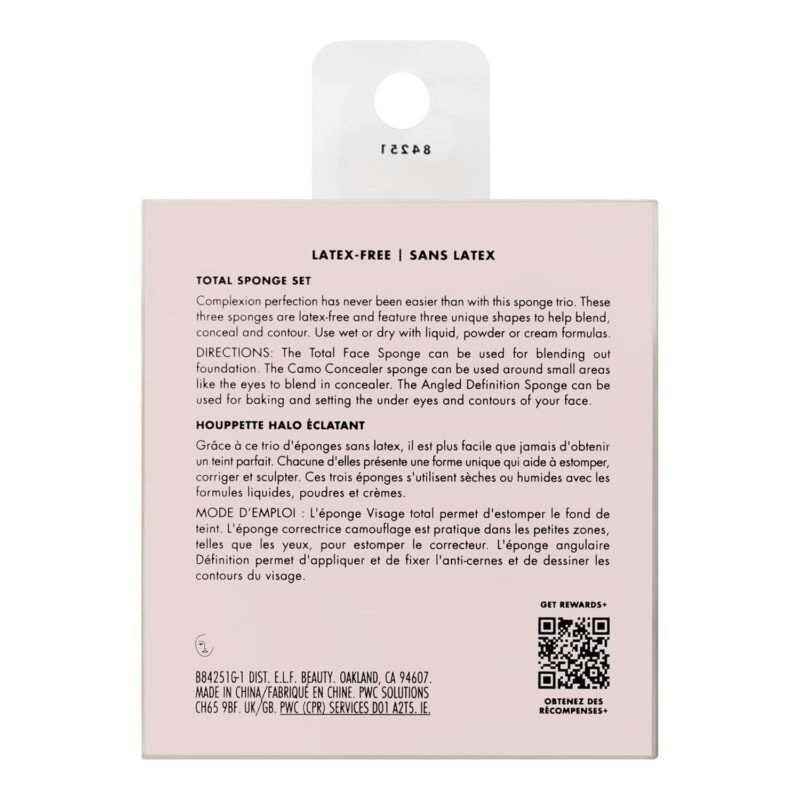 e.l.f. Total Sponge Set, Multi-use Makeup Sponge Set For Flawless Blending, Great For Powder Or Liquid Concealer & Foundation, Vegan & Cruelty-Free - Image 7