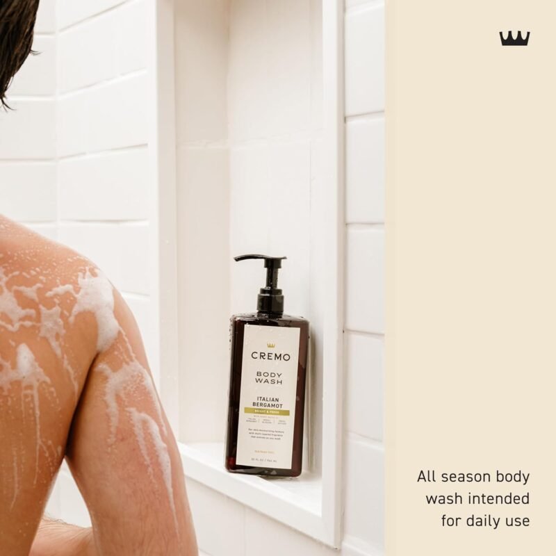 Cremo Rich-Lathering Italian Bergamot Body Wash for Men, Notes of Italian Bergamot, Neroli Blossom, and Fresh Vetiver, 32 Fl Oz - Image 5
