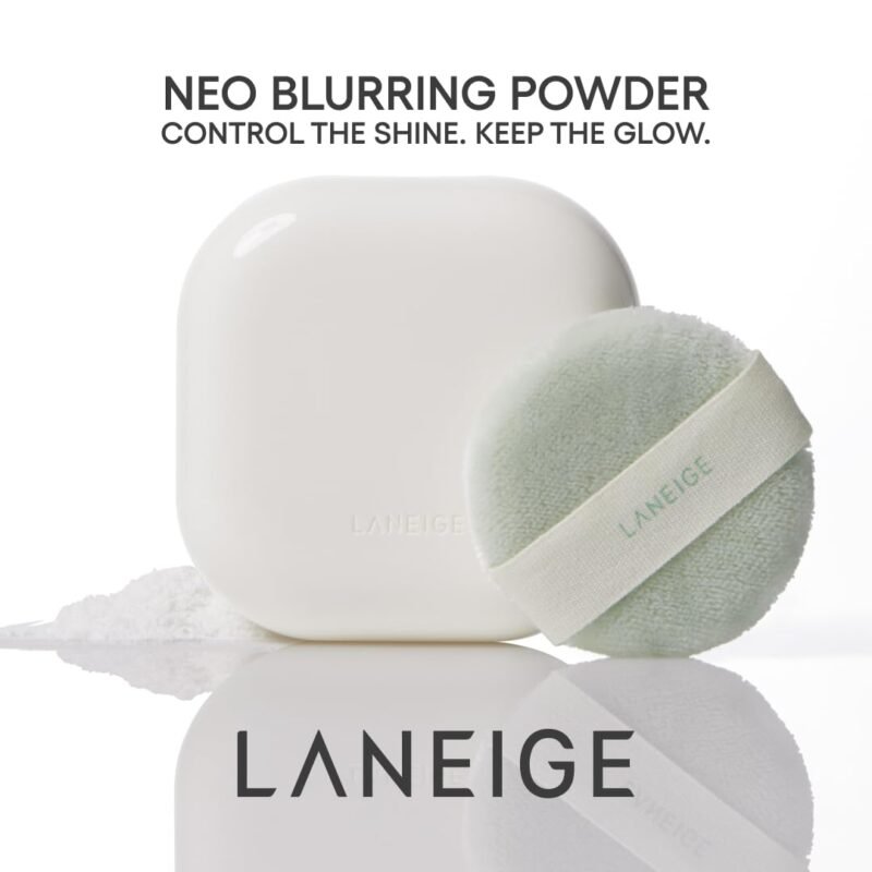 LANEIGE Neo Blurring Powder: Korean Oil-Control Compact with Pore Blurring, Smoothing Finish & Travel-Friendly, No-Spill Packaging - Image 2