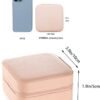 Mini Jewelry Travel Case,Small Jewelry Box,Traveling Jewelry Organizer,Portable Jewellery Storage Holder for Rings Earrings Necklace Bracelet Organizer,Boxes for Girls Women | White-Mirror - Image 6