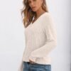 AUTOMET Womens V Neck Long Sleeve Shirt Fall Fashion Tops Tunic Dressy Casual Sweater Clothes Cute Trendy Work Outfits 2025 - Image 3