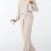 LILLUSORY Womens 2 Piece Lounge Sets Fall Outfits Henley Neck Sweater 2025 Matching Sweat Suits Comfy Pajamas Clothes Pockets - Image 3