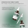Advanced Clinicals Collagen Serum For Face | Visible Anti Aging Collagen Peptide Serum + Hyaluronic Acid Moisturizer Improves Look Of Wrinkles, Dry Skin, & Fine Lines, No added Fragrance, 1.75 Fl Oz - Image 2