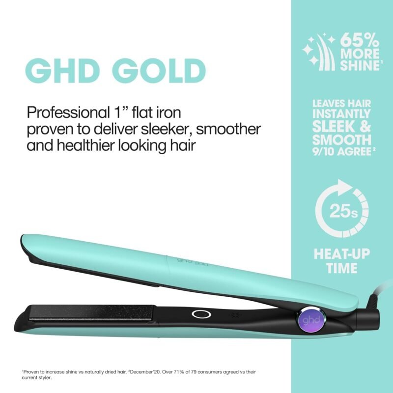 ghd Gold ― 1" Flat Iron Hair Straightener | Professional Ceramic Hair Straightening Styling Tool for Stronger Hair & More Color Protection - Image 2