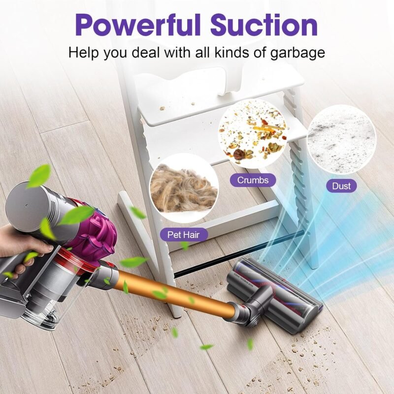V11 V15 High Torque Brush Head Replacement Compatible with Dyson V7 V8 V10 Vacuum Cleaner, Suction Control Anti-Tangle Deep Clean for Carpets & Hard Floor - Image 3
