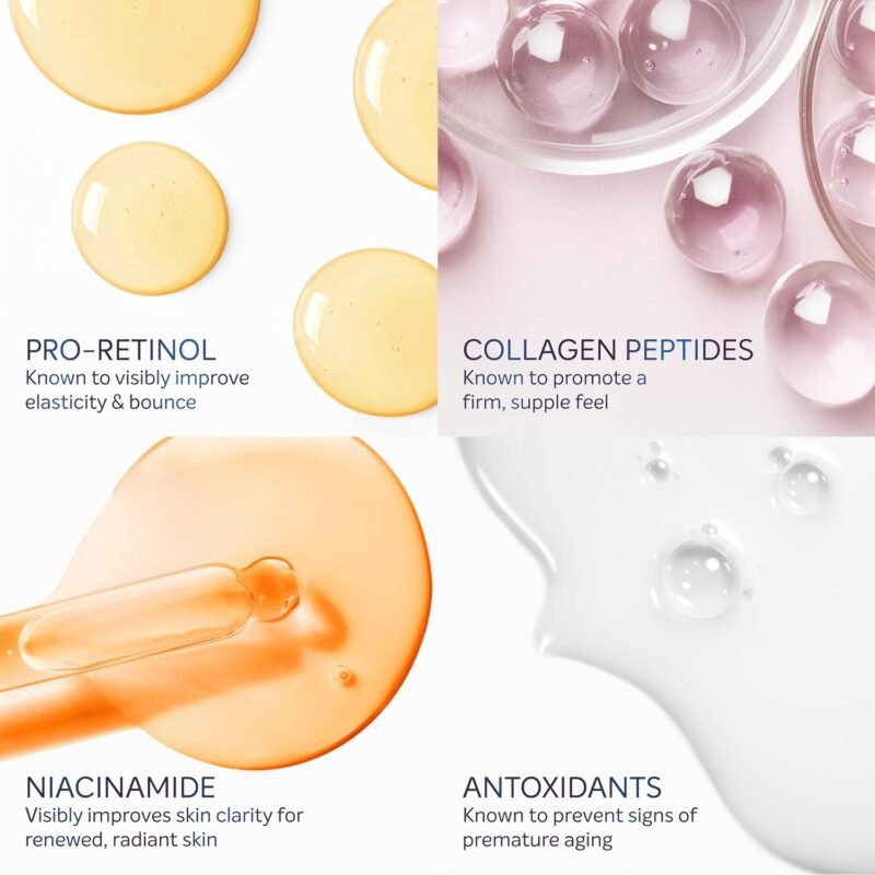 Dove Cream Serum Pro-Retinol + Firming for Elasticity and Firmness, with Collagen Peptides, Niacinamide and Antioxidants Lotion, 8 oz - Image 7