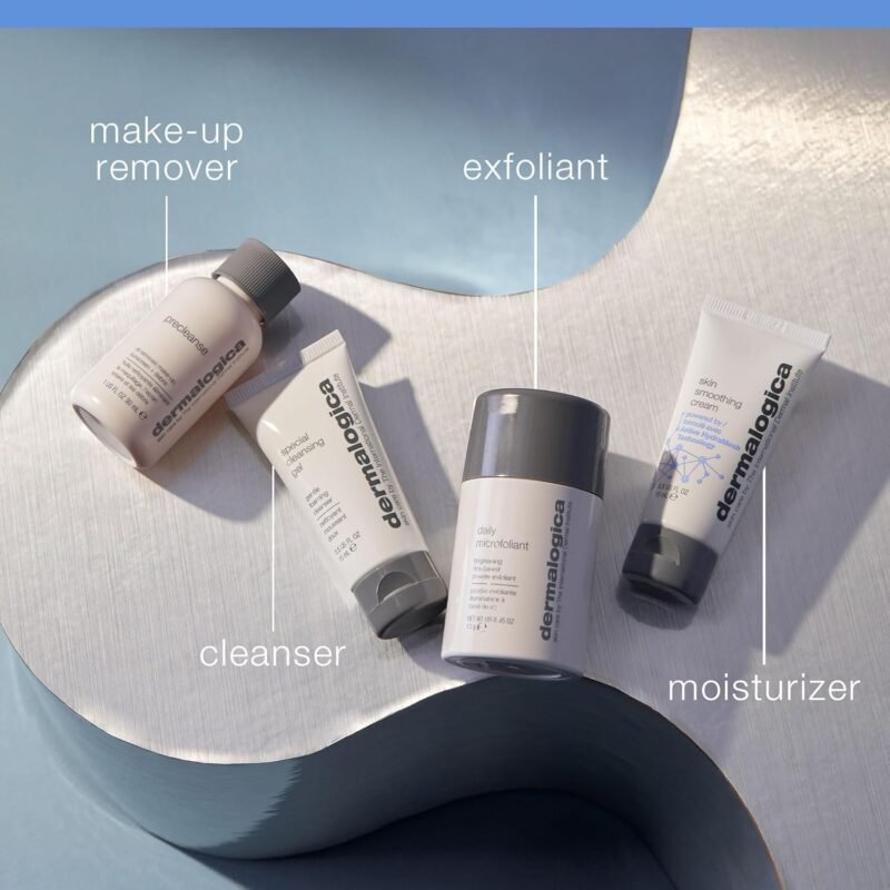 Dermalogica Discover Healthy Skin Kit - Includes: Precleanse, Face Wash, Face Exfoliator, & Moisturizer - Wash Away Impurities To Reveal Glowing Skin - Image 3