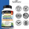 Advanced Prebiotics and Probiotics for Women & Men, Immune, Digestive & Gut Health with L. Reuteri, Inulin Fiber, Digestive Enzymes, Non-GMO, Gluten-Free, Dairy-Free, 30 Capsules - Image 7