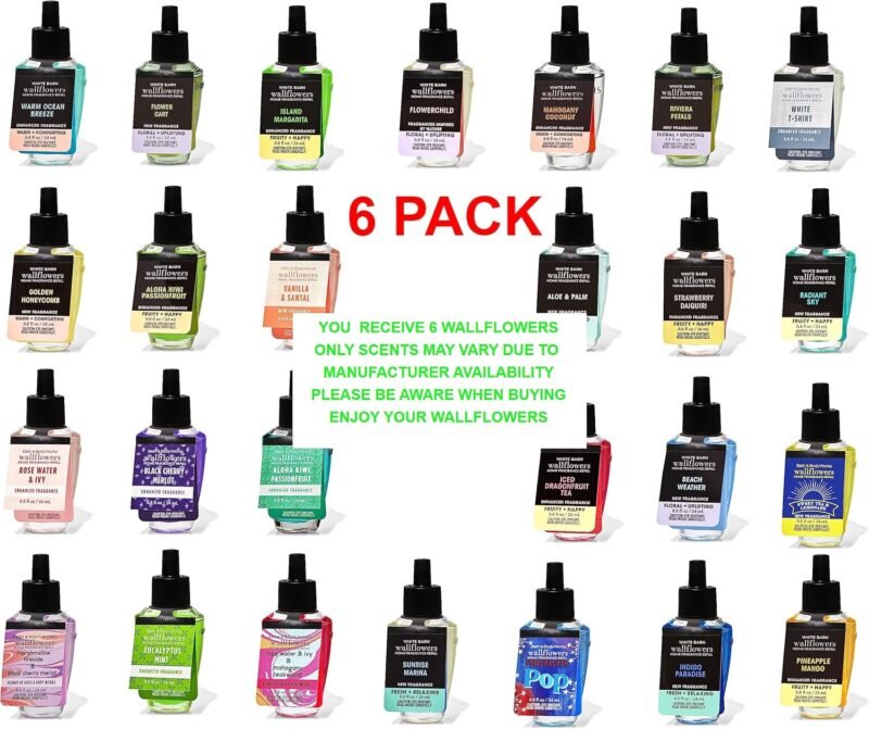 Bath And Body Works Wallflower Fragrance Refill (Assorted, Pack Of 6) - Image 2