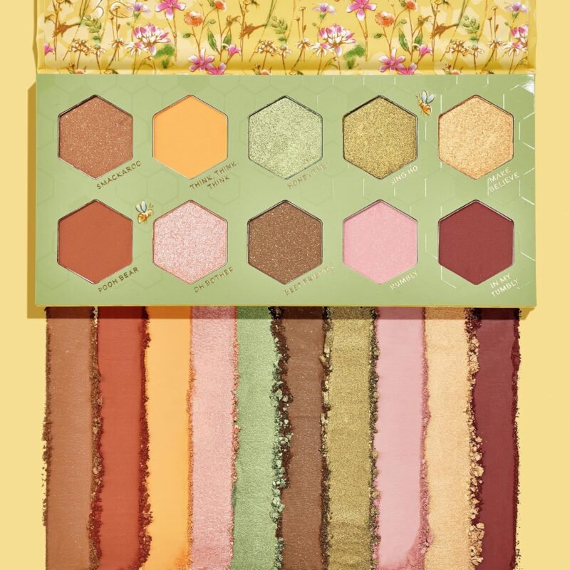 ColourPop x Winnie the Pooh Sweet As Can Bee Eyeshadow Palette - Honey Tone Eye Makeup Palette with Metallic, Matte & Matte Sparkle Finishes - High-Pigment Formula (0.4 oz) - Image 2